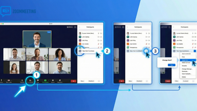 Cách chuyển host trên Zoom bằng máy tính (WindowsMac)