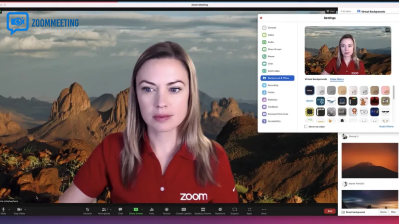 Cách đổi background Zoom trên máy tính Windows
