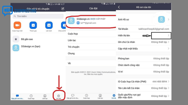 Cách đổi tên trên Zoom khi đang học bằng điện thoại