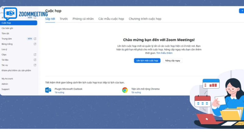 Hướng dẫn tạo link Zoom Meeting trên máy tính