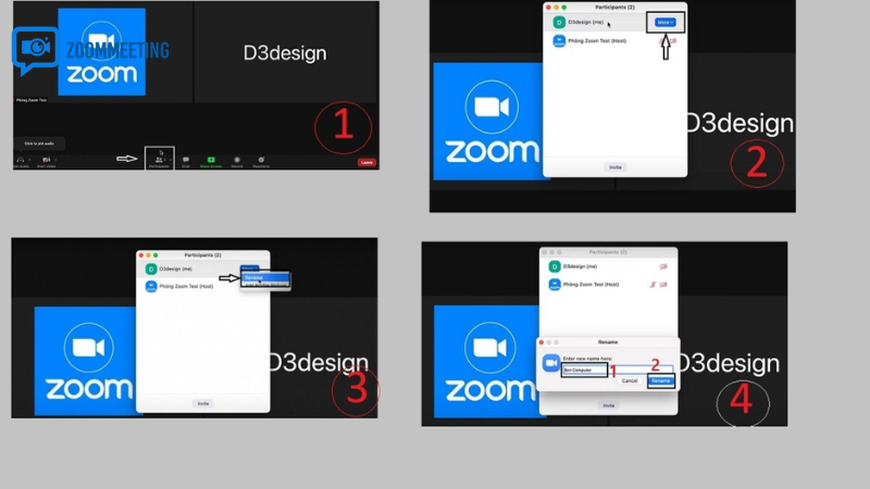 Cách đổi tên Zoom trên iPhone ngay trong cuộc họp (đổi tạm thời)